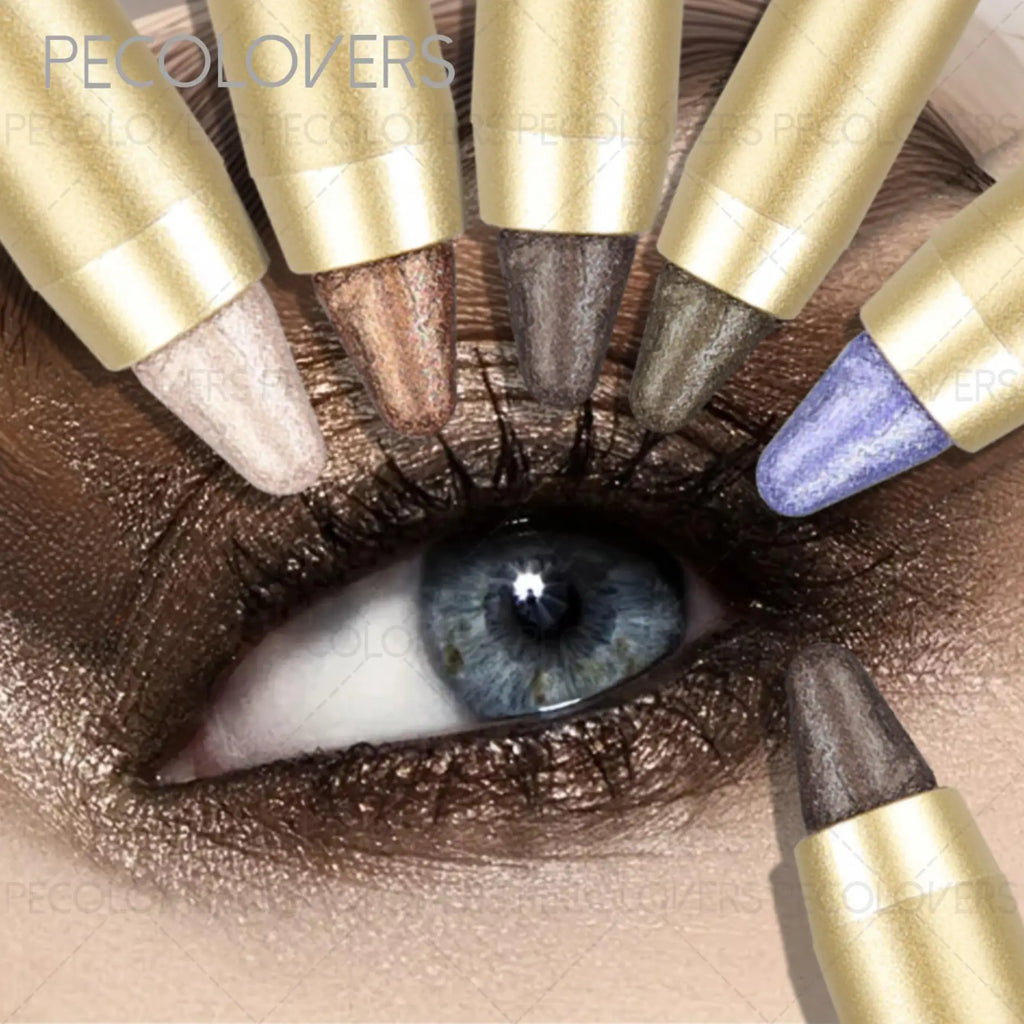 3D Eye Makeup Eyeshadow Stick, Matte and Shimmery Textures, Perfect for , Eye Brightener Stick Highlighter Eye Liner Pen mbzr