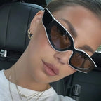 vintage patchwork small cat eye sunglasses women new fashion brand black white gradient sun glasses ladies trendy sexy shades mbzr