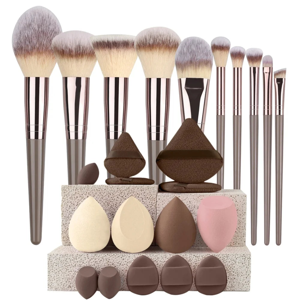 3-20Pcs Premium Makeup Brushes Set Soft Fluffy Beauty Cosmetic Foundation Makeup Brush Eyeshadow Blush Kabuki Make Up Tools mbzr