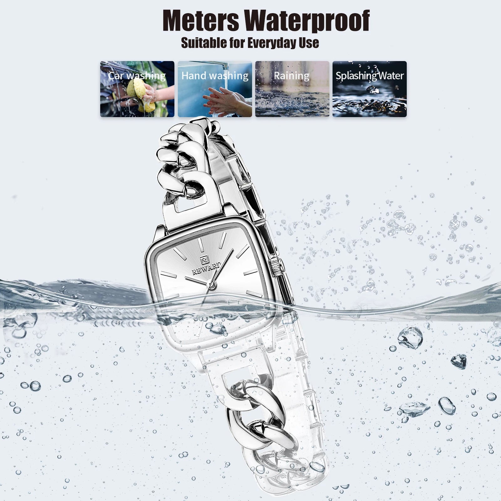 REWARD Women Quartz Watches Luxury Ladies Watch Waterproof Luminous Watches Elegant Female Clock