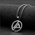 Fashion Geometric Pendant Necklace Square Round Street Rock Female Hip Hop Retro Titanium Steel Accessories Wholesale