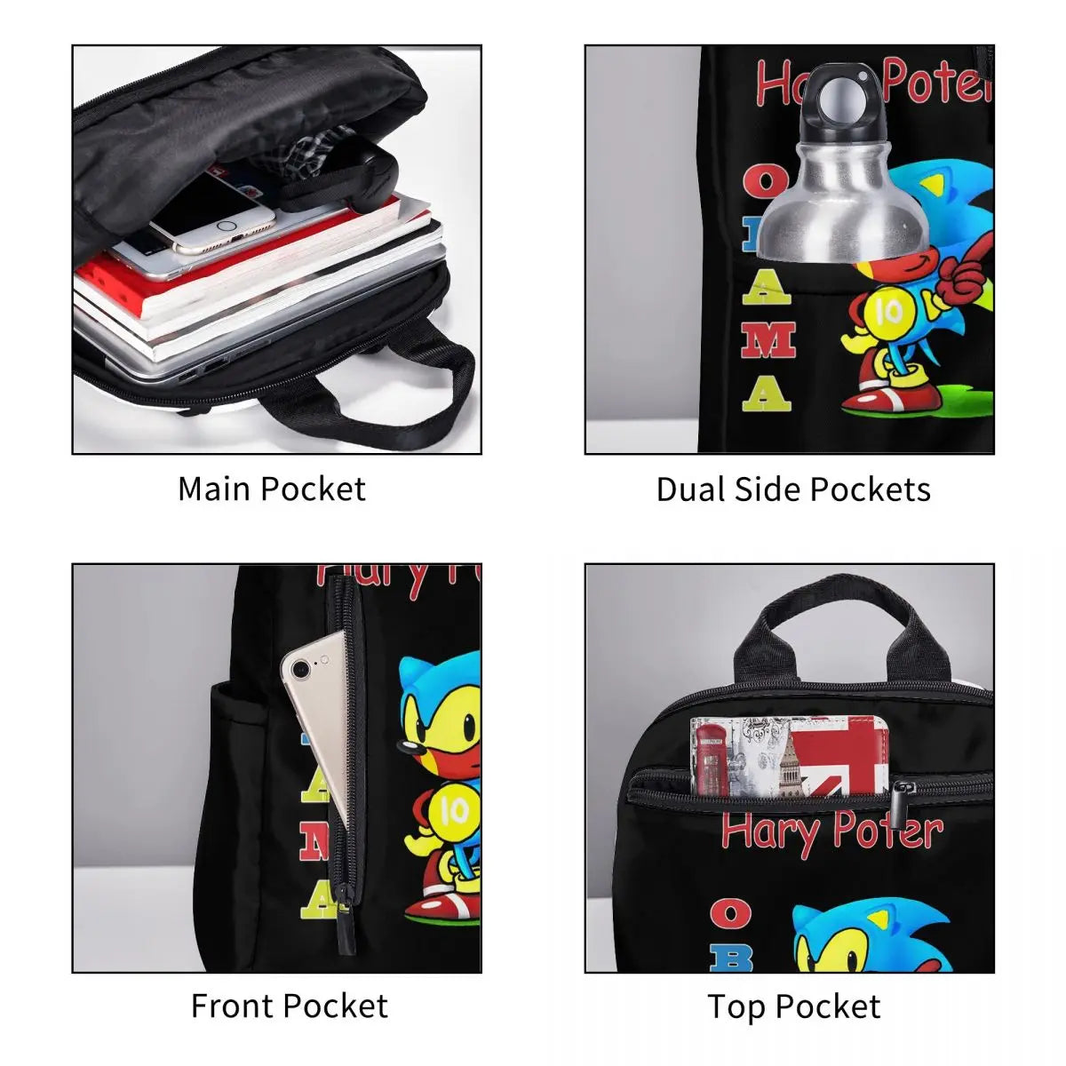 Obama Backpack Backpack Daypack Large Capacity Boys Girls BookBag School Bag Shoulder Bags for Men Women