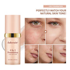 2pcs Waterproof Color Changing Foundation 4 in 1 SPF 30 Hydrating Long Lasting Brightening Concealer Coverage Makeup mbzr