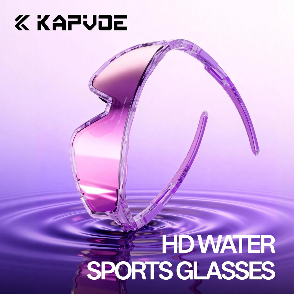 KAPVOE New Outdoor Photochromic Cycling Sunglasses hiking eyewear Men Bike Glasses Sports Mountain Climbing Women MTB Bike Glasses UV400 Pickleball Baseball Tennis Goggles