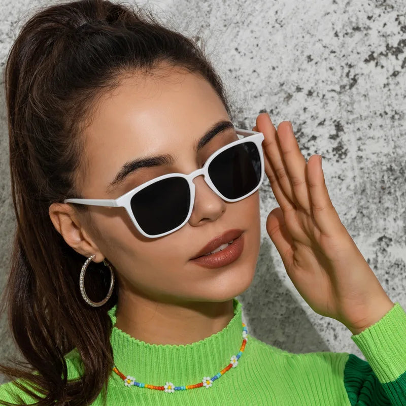 Fashion Vintage Square Sunglasses for Women Brand Designer Luxury Mirror Sun Glasses Retro Female Shades Ladies UV400 Protection Summer Outdoor Sunglasses