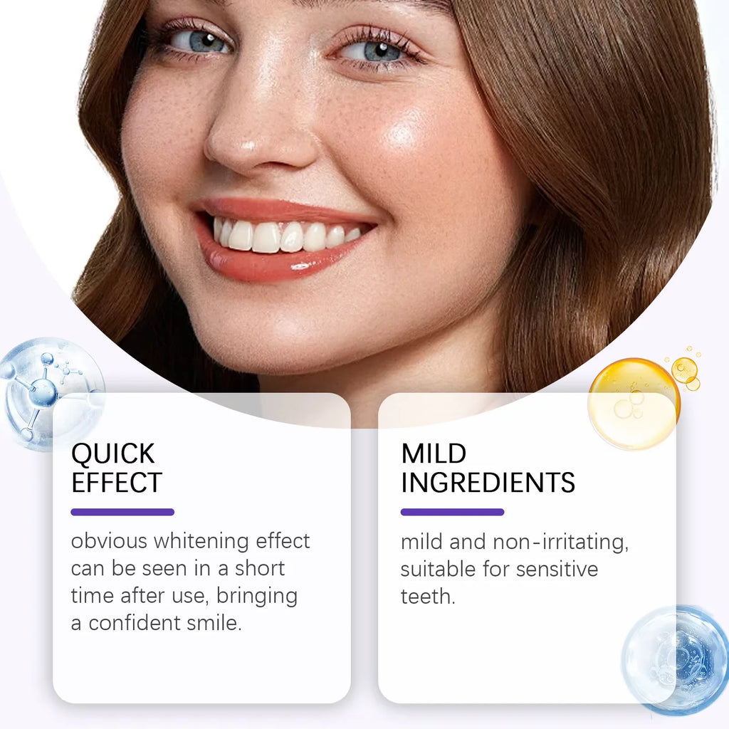 Purple Teeth Whitening Strips Brighten Tooth Remove Plaque Stain Cleaning Oral Hygiene Reduce Sensitivity Bleaching Dental Tools mbzr