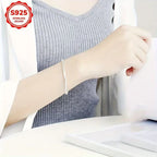 Hot Selling Genuine 100% 925 Sterling Silver 3/4mm Snake Chain Bracelet and Bracelet Women Luxury Bracelet Jewelry 20cm mbzr