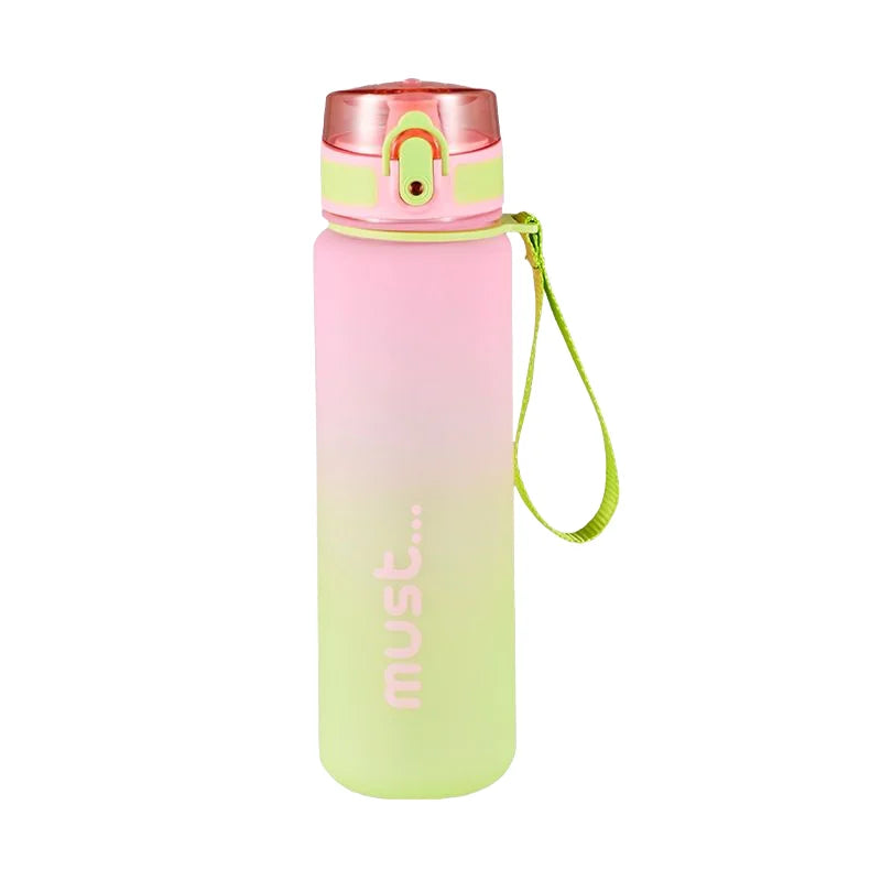 500/650ml Sports Water Bottle High Capacity Plastic Fitness Portable Durable Camping Hiking Workouts Outdoor Sports Cups mbzr