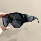 Oversized Flat Top Tortoiseshell Sunglasses With Metal Hinges Unisex Fashion Accessory mbzr