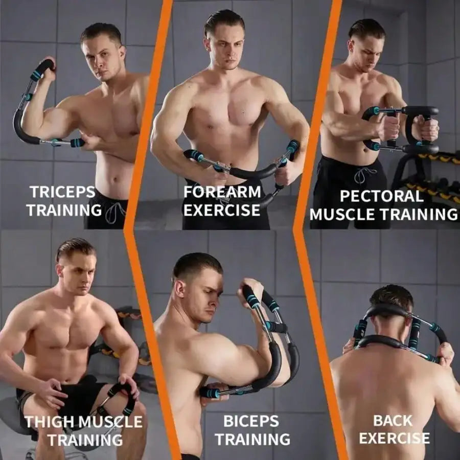 Adjustable Shaker Twister Arm Trainer, Chest & Forearm Workout Equipment, Home Fitness Strengthener for Arm Exercise mbzr