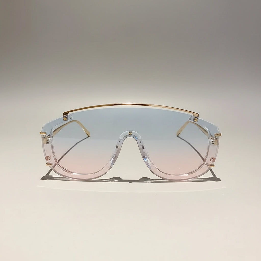 Fashion Leopard Women Sunglasses Stylish Gradient Outdoor Sports Shades Luxury Metal Design Oversize Men Sun Glasses mbzr