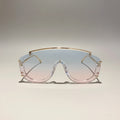 Fashion Leopard Women Sunglasses Stylish Gradient Outdoor Sports Shades Luxury Metal Design Oversize Men Sun Glasses mbzr