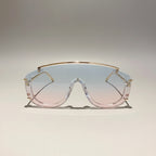 Fashion Leopard Women Sunglasses Stylish Gradient Outdoor Sports Shades Luxury Metal Design Oversize Men Sun Glasses mbzr