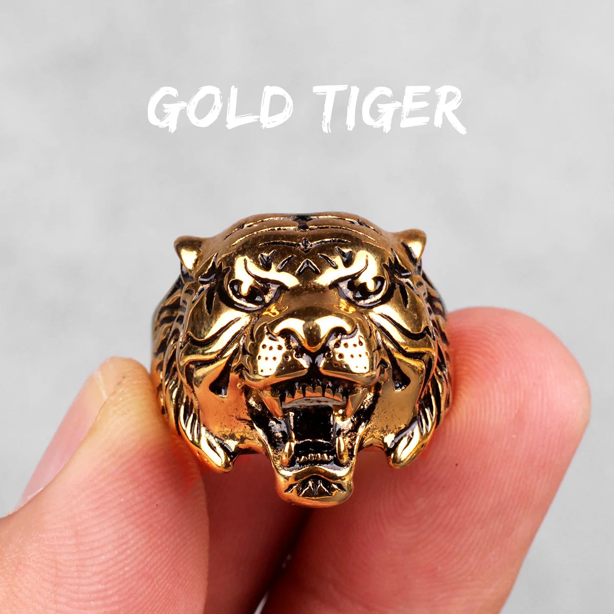 Stainless Steel Animal Rings Eagle Dog Dragon Bird Snake Hip Hop Trendy