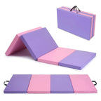 6x3 Ft Gymnastics Mat, 2'' Thick 4-Fold Exercise Floor Mat For Home Gym, Yoga, Pilates, Tumbling Training mbzr