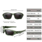 Outdoor Sports Polarized Sunglasses Men Curve Cutting Frame Stress-Resistant Lens Shield Sun Glasses Wome