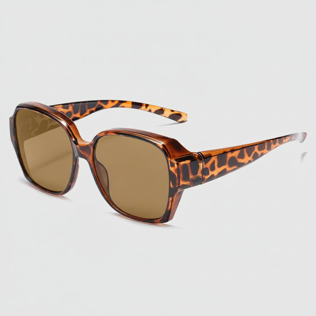 Fashion Round Polarized Sunglasses Cover Over Myopia Prescription Glasses Portable Men Women Vintage Fishing Driving Eyewear mbzr