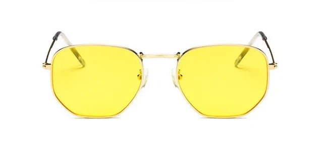 New Metal Men Sunglasses Brand Designer Sun Glasses Vintage Women Female Classic Driving Eyewear Uv400 2023