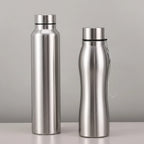 High Quality 1000ml Stainless Steel Sports Water Bottle Single-layer Rugged Metal Flask Drinkware mbzr