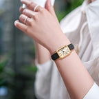 Fashion Retro Digital Dial Casual Watches Square Leather Strap Fashionable Clock Quartz Wristwatch for Women Gift mbzr