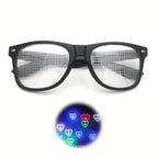 Prism Diffraction Glasses – Black Frame Light Refraction Lenses, Rave & Party Sunglasses for Concerts, Disco & Casual Wear, No Prescription Needed, Durable Fun Eyewear mbzr