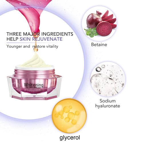 AILKE Face Cream With Hyaluron Scars Whitening Moisturizing Lifting Anti-aging Women Sleeping Dry Korean Bleaching Skin Care mbzr
