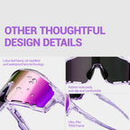 KAPVOE New Outdoor Photochromic Cycling Sunglasses hiking eyewear Men Bike Glasses Sports Mountain Climbing Women MTB Bike Glasses UV400 Pickleball Baseball Tennis Goggles