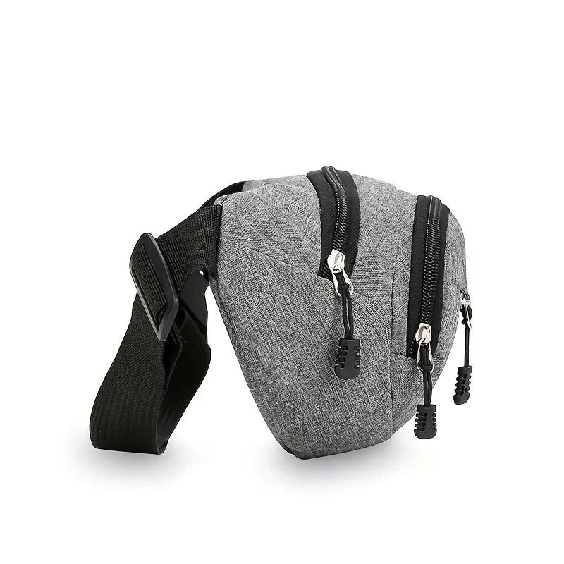 Multi-Pocket Fanny Pack for Men Women, Oxford Fabric Waist Bag, Outdoor Sports Crossbody Chest Bag, Running Cycling Phone Pouch