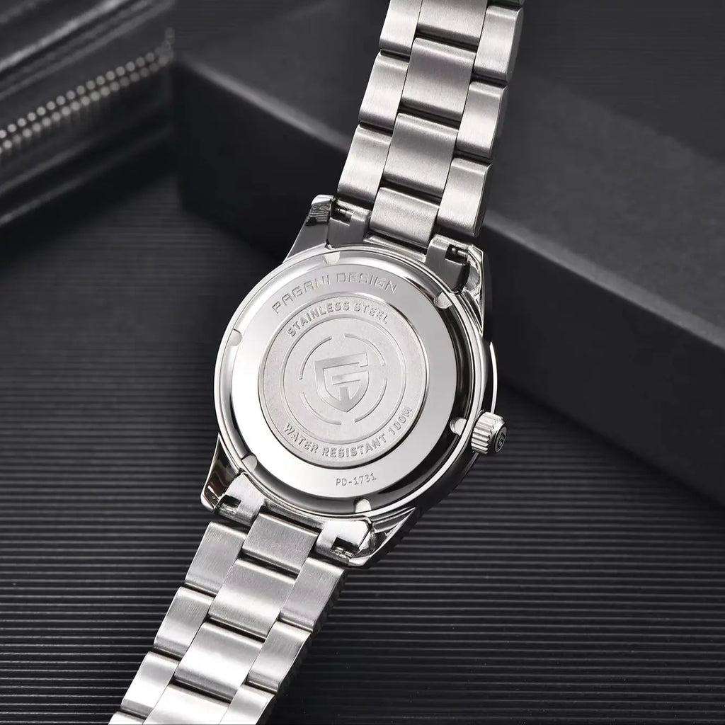 PAGANI DESIGN 2026 NEW Top Ice Blue Dial Men Quartz Watch Japan VH31 100M Waterproof Luxury Dress Watch For Men Reloj Hombre mbzr