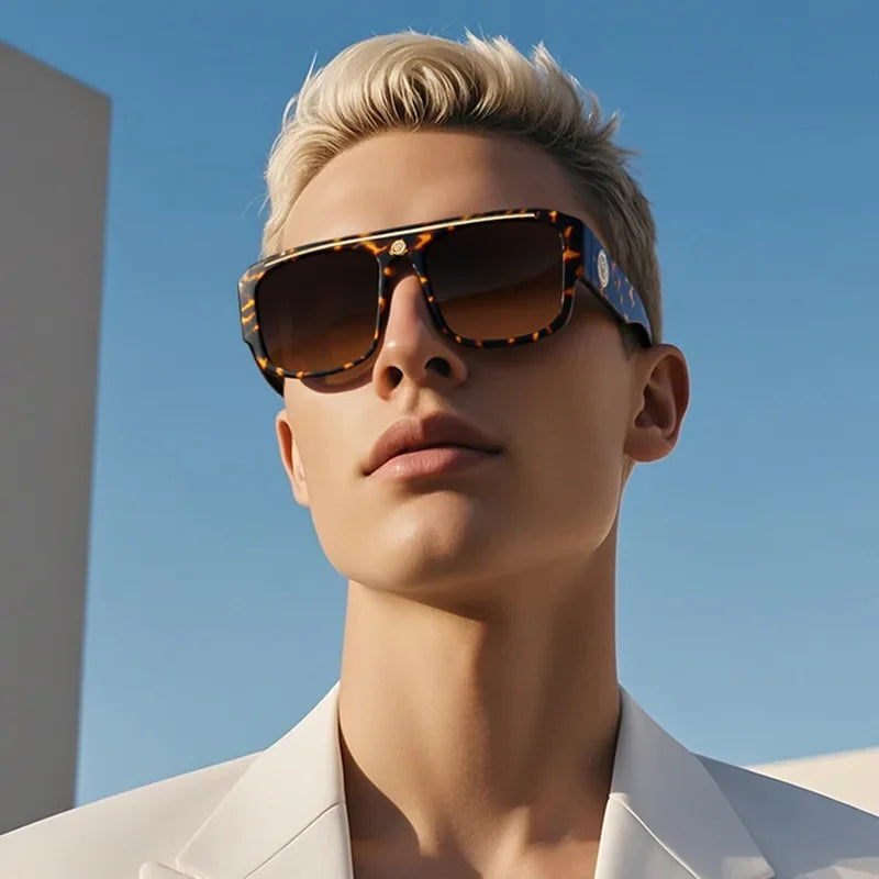 2026 Oversized Vintage Punk Sunglasses  Fashion Brand Luxury Designer Sunglasses Men Women  Summer Travel Outdoor Shades Glasses