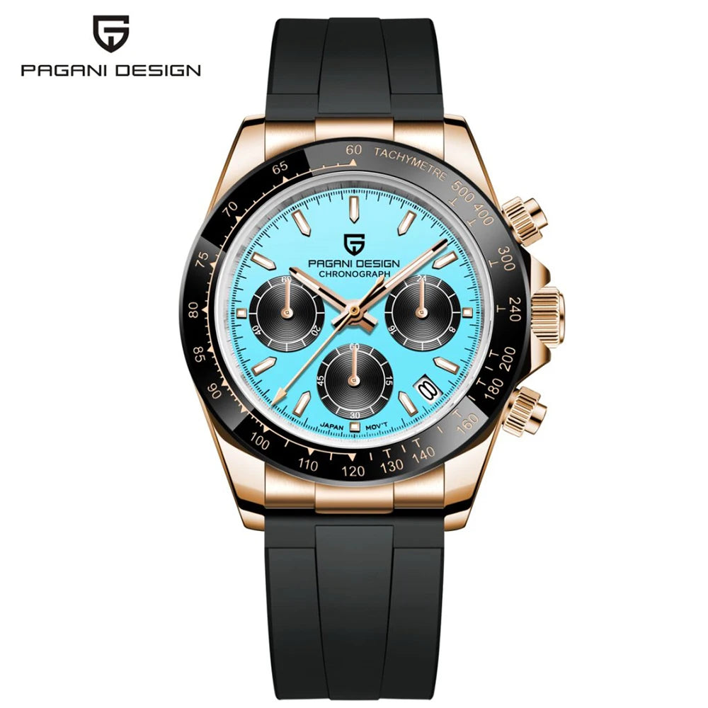 2026 New PD-1644 PAGANI DESIGN Top Brand Men's Sports Quartz Watches Sapphire Stainless Steel 100M Waterproof Luminous Chronograph Luxury Reloj Hombre