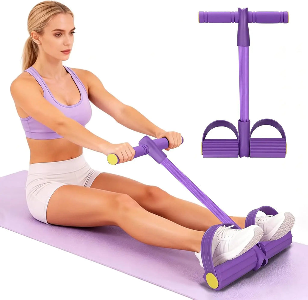 4-Tube Resistance Band Multi Function Tension Rope Fitness Bands 6-Tube Elastic Yoga Pedal Puller For Sports Exercises At Gym mbzr