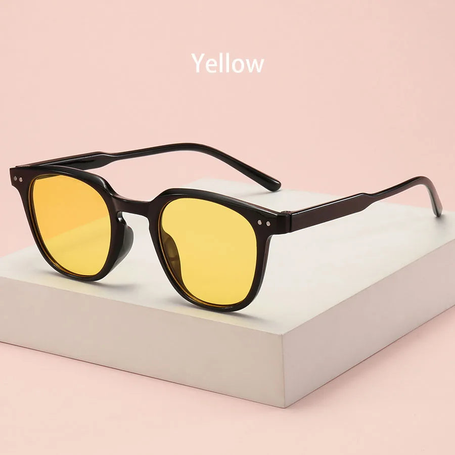 1-2PCS Fashion Small Round Unisex Cartier Glasses Blush Gradient Lenses Sunglasses For Women Men Classic Metal Decoration Sun Glasses Outdoor Driving Shade Sunglasses