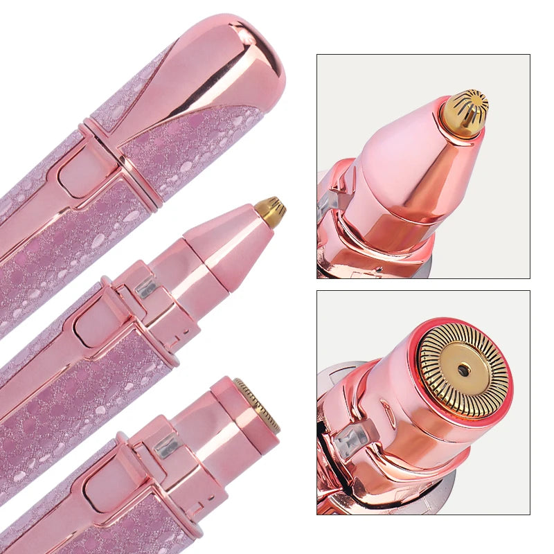 1pcs Usb Electric Eyebrow Trimmer Facial Hair Epilator Eyebrow Razor Women Body Painless Hairs Remover Shaver Eyebrows Profiler mbzr