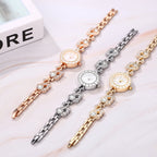 Ladies Watch Quartz Ultra thin full diamond case Arabic numerals scale full diamond cygnet decorated watch band Ladies bracelet