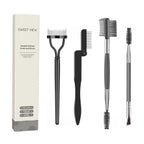 Eyelash Comb Set Lash Separator & Brow Brush for Precise Eye Makeup, 4 Pieces mbzr
