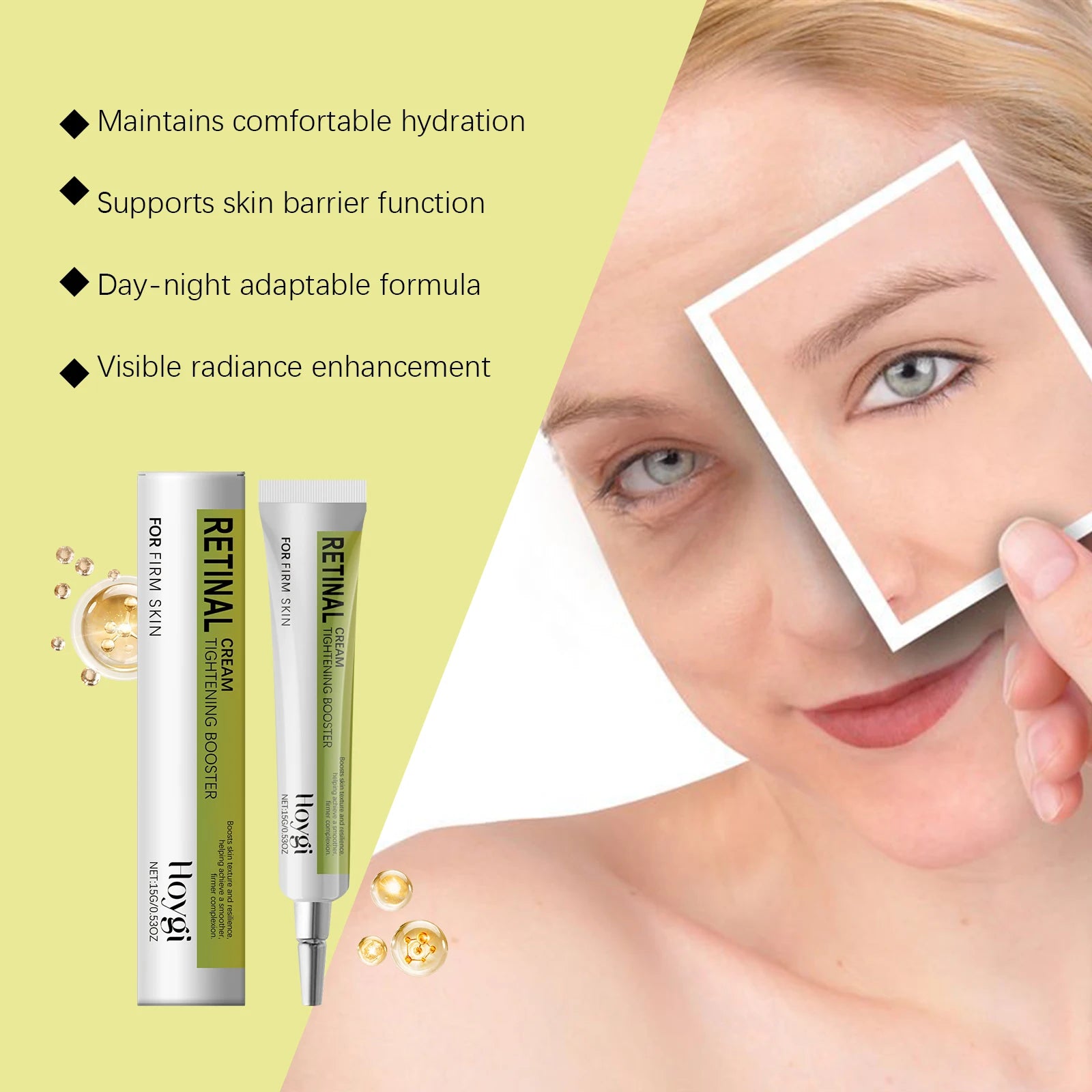 Retinol Firming Eye Cream, Gently Pamper And Nourish Eye Skin With Hydrating Eye Cream mbzr