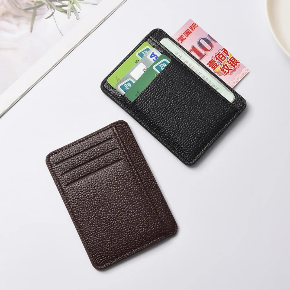 Men's Slim Minimalist Front Pocket Wallets RFID Blocking Credit Card Holder Portable Leather Wallets mbzr