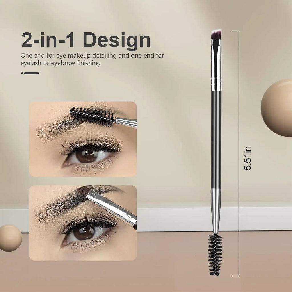Eyelash Comb Set Lash Separator & Brow Brush for Precise Eye Makeup, 4 Pieces mbzr