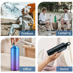 500/750mL Aluminum Outdoor Bike Sports Water Bottle Drinking Kettle Drinking Cup Leakproof Water Jug for Travel Running Camping mbzr