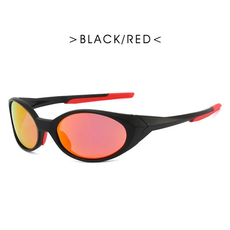 Outdoor Sports Polarized Sunglasses Reflective Mirrored Lens Color Patchwork Shades mbzr