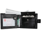 Men's Wallet Large Capacity Multi-Function Short Wallet Multi-slot Zipper Coin ID Credit Card Holder Men's Wallet mbzr