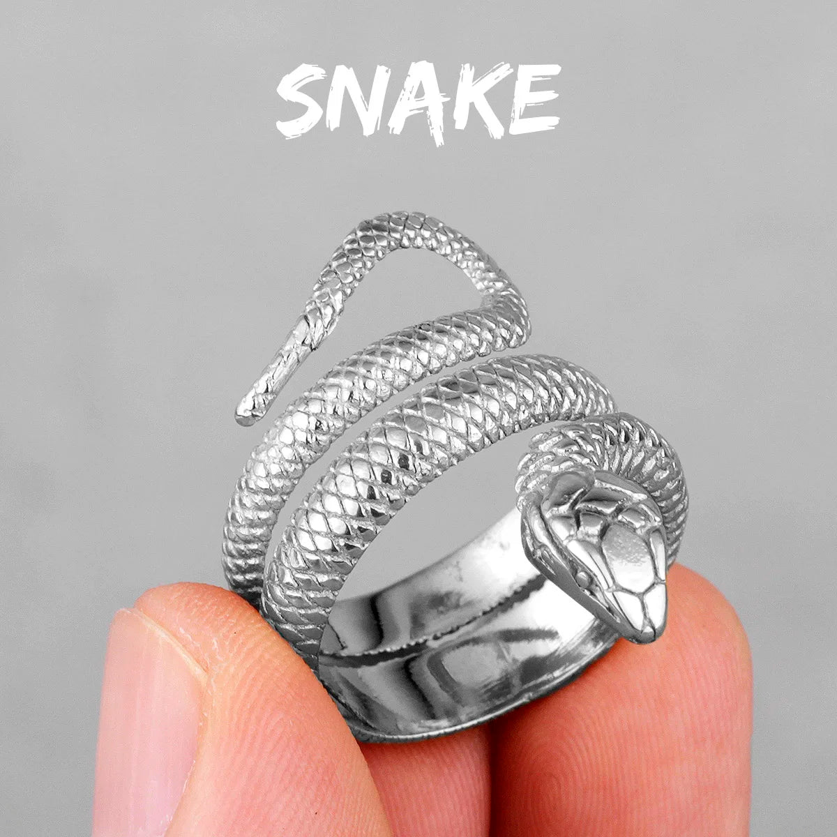 Stainless Steel Animal Rings Eagle Dog Dragon Bird Snake Hip Hop Trendy