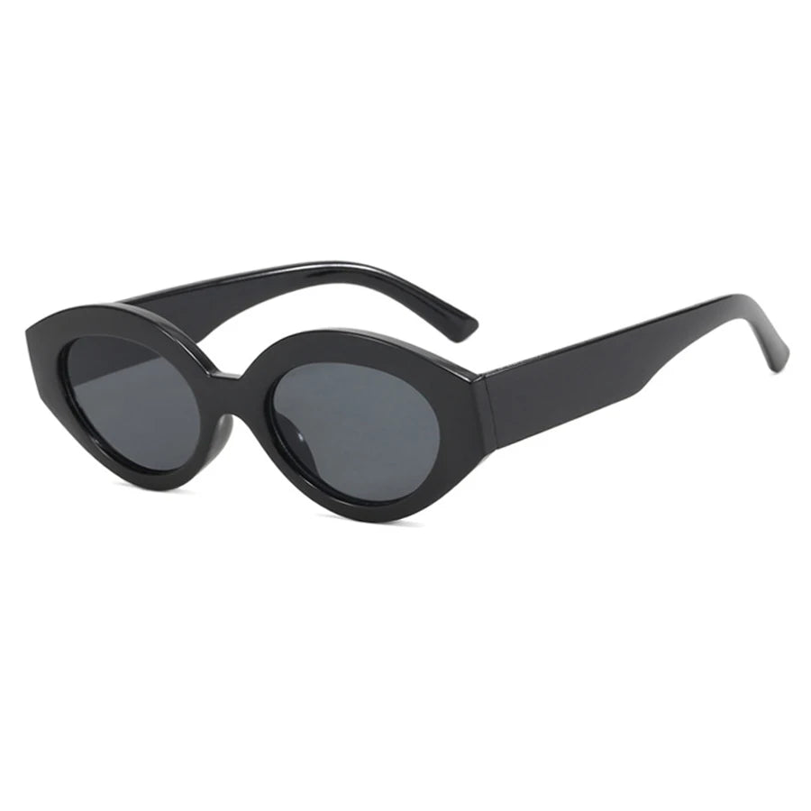 Fashion Cat Eye Sunglasses Women 2026 Ins Popular Vintage Punk Oval Sun Glasses Female Trending Shades Multicolour Eyewear UV400