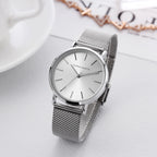 HANNAH MARTIN Original Top Brand Hot Selling Quartz Watch Women Simple Elegant Steel Japan Movement 36mm Japanese Movement Clock Banquet Matching & Work Leisure Watches Ladies Clock Local Express Shipping Watch