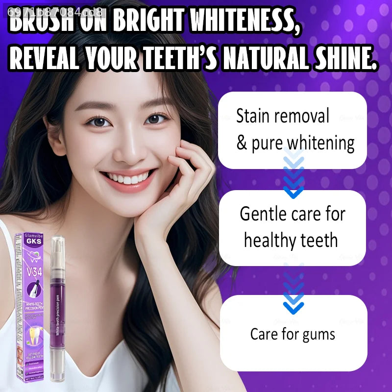 POZOAMIS Purple Yellow Teeth Remover Brush, whitens and brightens teeth, freshens breath, repairs and cleans toothpaste, removes plaque, black teeth, and cavities, teeth whitening, oral care tool mbzr