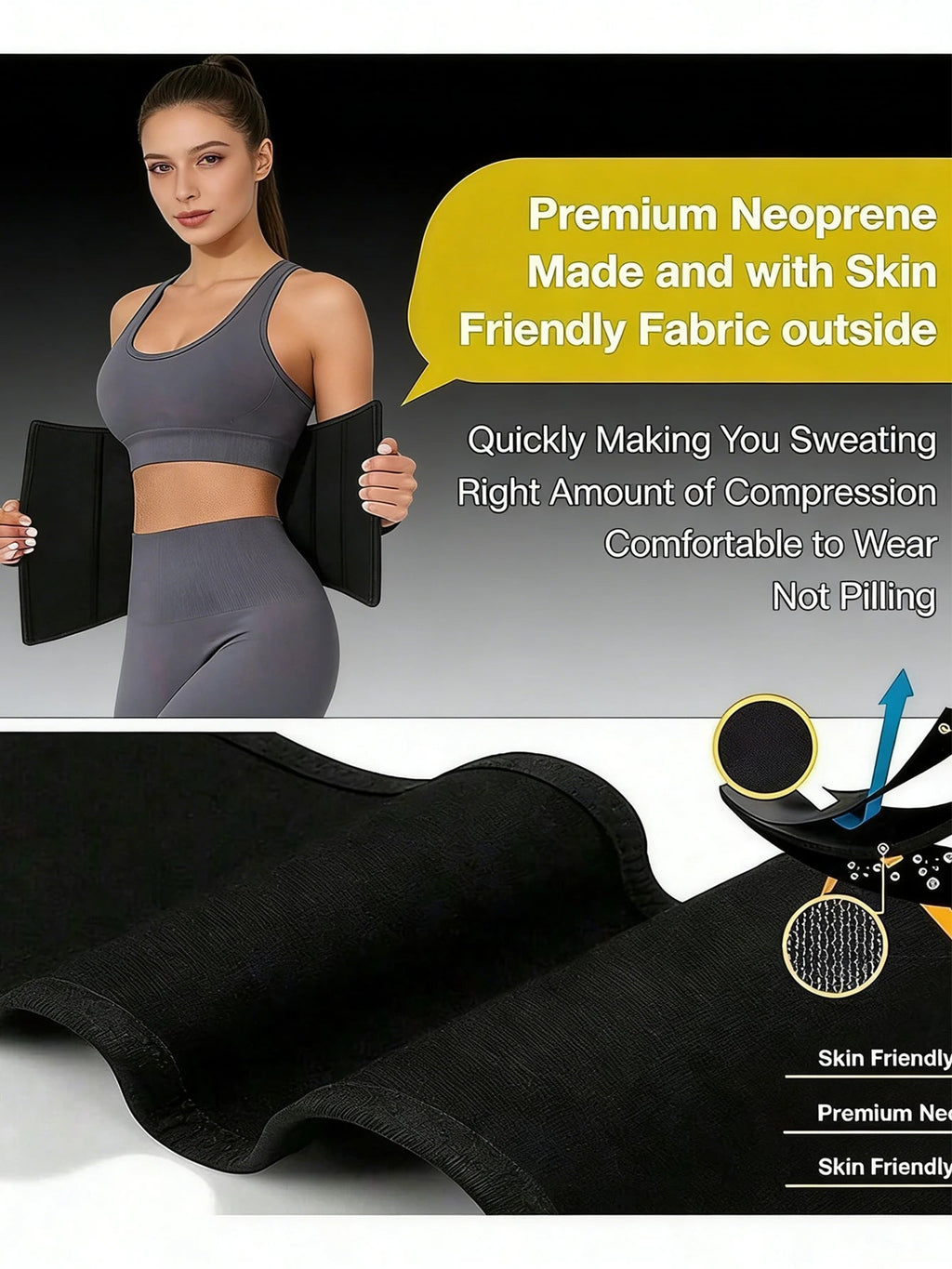 Fitness Sports Trainer Waist Belt Sauna Sweat Trimmer Waist Cincher Shapewear mbzr