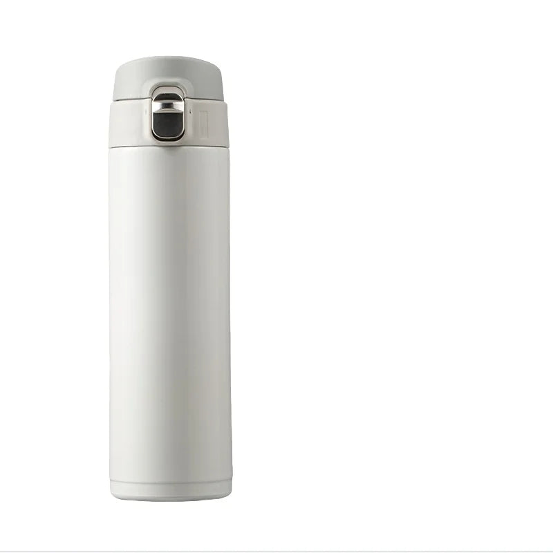 Students Go To School Thermos Cup Creative Bullet Cover Direct Drinking Water Cup Simple Solid Color Durable and Practical mbzr