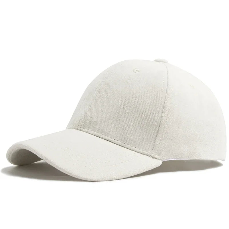 Suede Baseball Caps Solid Fashion Outdoors Casual Travel Sun Visor Hat Multicolour Unisex
