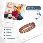 Men's Copper Magnetic Watch Chain, Super Strong Cross Watch Chain, Men's Copper Watch Chain Magnetic Watch Chain 99.99% Pure Copper Watch Chain , Suitable for Fathers, Partners, Christmas, Spring Festival/friends, Birthdays,